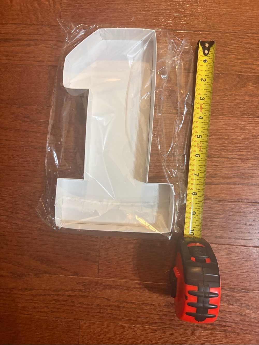 White Decorative Number 1 Accent